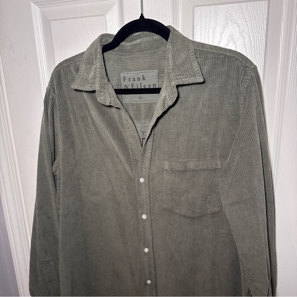 Frank & Eileen Corduroy Rory Maxi Shirt Dress - Forrest - Picture 10 of 15